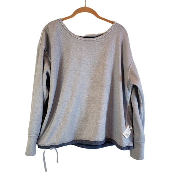 SOLD NWT Tommy Bahama Blue Reversible Sweatshirt - Picture 4 of 6